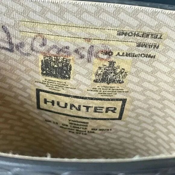 BRITISH HUNTER WELLIES  Vintage Children's Classic English Hunter Sz  SZ 12 - Picture 11 of 12